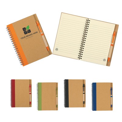 Eco Spiral Notebook with Pen