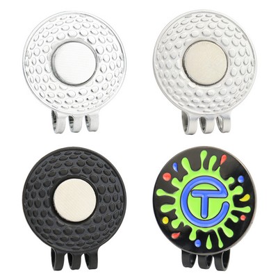 Golf Hat Clip with Magnetic Ball Marker