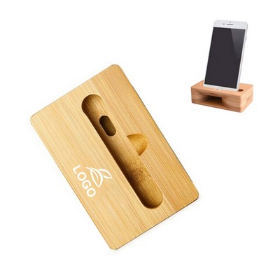 Multi-Functional Wooden Phone Stand