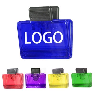 2 4/5" Custom Jumbo Size Rectangular Magnetic Memo Clip Holder