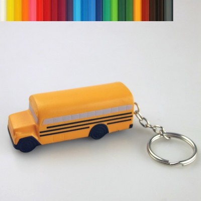 American School Bus Stress Ball Keychain