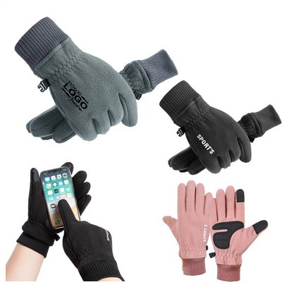 Windproof Touchscreen Fleece Winter Gloves