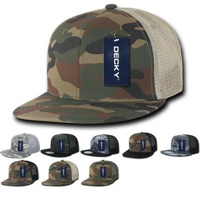 Decky High Profile Structured Camo Trucker Cap