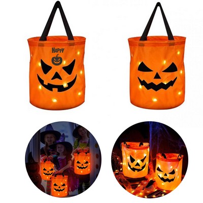 Halloween LED Light Up Trick Or Treat Bags