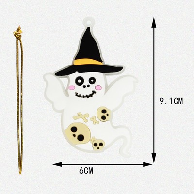 Silicone Funny Ghost Keychain Charm