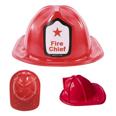 Soft Plastic Fireman Helmet Firefighter Hats for Boys Girls