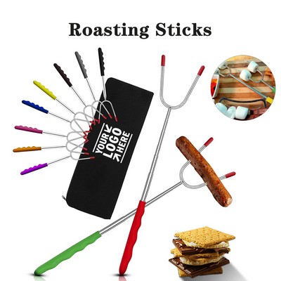 10 Pack 45 Inch Extra Long Smores Roasting Sticks