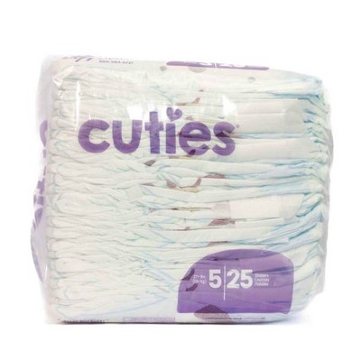 Cuties Diapers - Size 5, 27+ lbs., 200 Diapers (Case of 1)