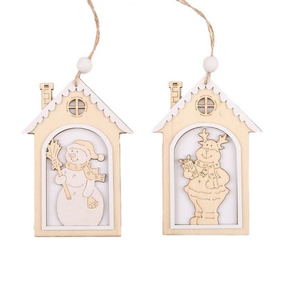 Charming Christmas Wooden Pendant Decorations