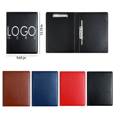 PU Leather A4 Multi-Function File Board Clip