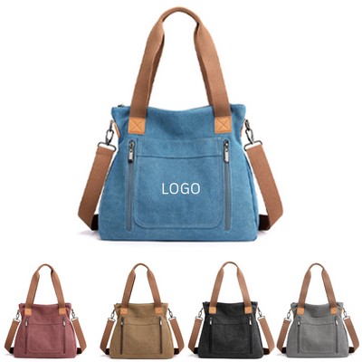 Chic Large Capacity Women's Canvas Tote Bag