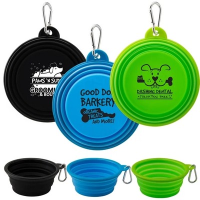 Foldable Pet Silicone Bowls