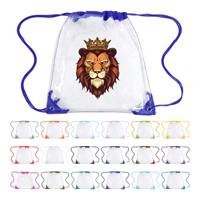 Clear Drawstring Backpack