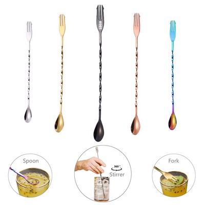 10.2 Inch Stirrer Spoon And Fork