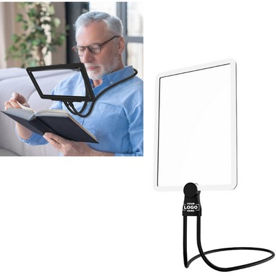 Rechargeable Flexible Neck Reading Magnifier with 3 Light Settings