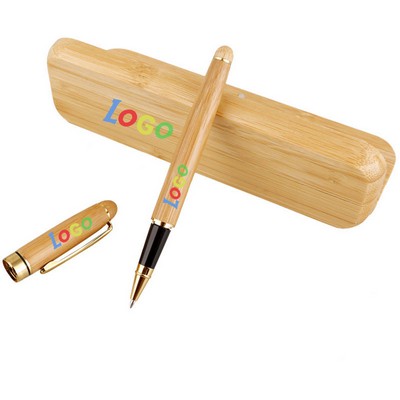 Eco-Friendly Bamboo Ballpoint Pen Gift Set