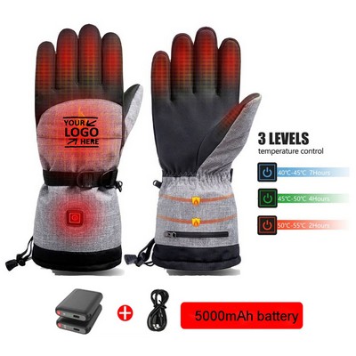 Heated Gloves With Double 5000 Mah Battery For Men Women