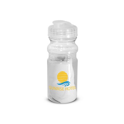 Prime Line Cooling Towel In Water Bottle