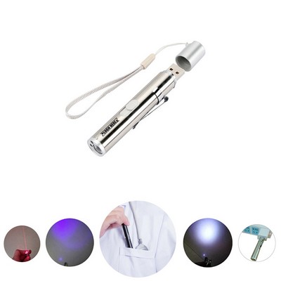 Portable Rechargable LED Flashlight with Multiple Light Modes