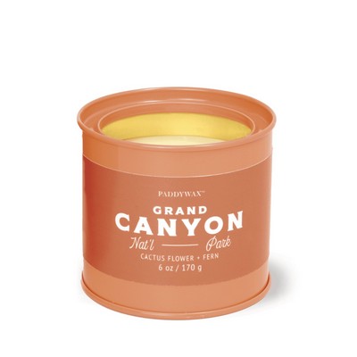 Parks 6 Oz Grand Canyon Terracotta Glossy Tin - Cactus Flower + Fern