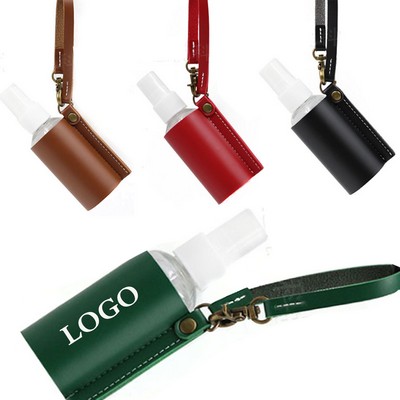 Spray Bottle Keychain With PU Leather Cover