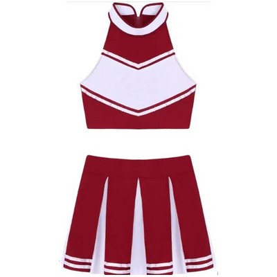 Mock Top Cheerleading Uniform w/Pleated Skirt