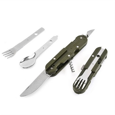 5 in 1 Stainless Steel Camping Utensil Set