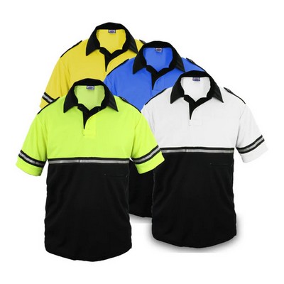 Two Tone Bike Patrol Shirt With Zipper Pocket