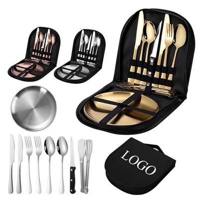 Metal Camping Utensil Set