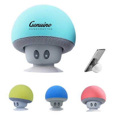 Silicone Mushroom Bluetooth Speaker with Built-in Mic