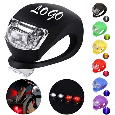 Silicone Bicycle Headlight Waterproof LED Bike Lights