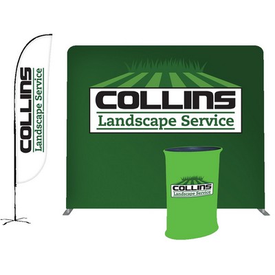 Banner Podium 12ft Flag Display Kit