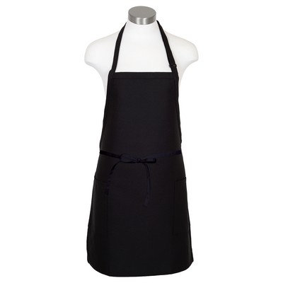 Fame® Bib Apron w/2 Pockets & Slider Neck Adjustment Available in 15 Colors/Patterns