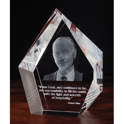 Crystal Prestige Award (5"x7"x2 3/8")