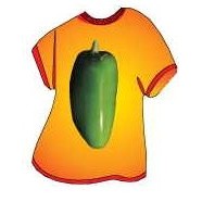 Jalapeno T-Shirt Lapel Pin