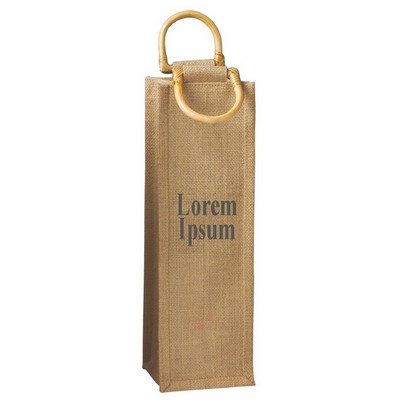 Jute Vino-Sack™ One Bottle Tote Bag