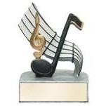 Color Tek Music Note Figure Award - 4"