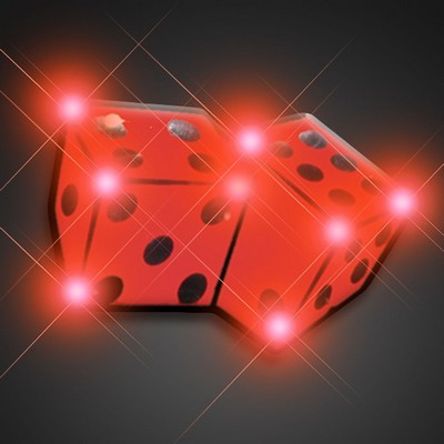 Flashing Dice LED Blinkies Pin - BLANK