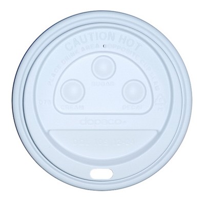 White Dome Sip-Thru Lids (For 10 Oz., 12 Oz., 16 Oz., and 20 Oz. Cups)