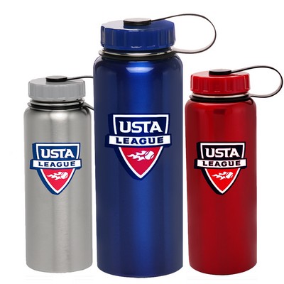 34 Oz. Stainless Steel Sports Bottles with Lid