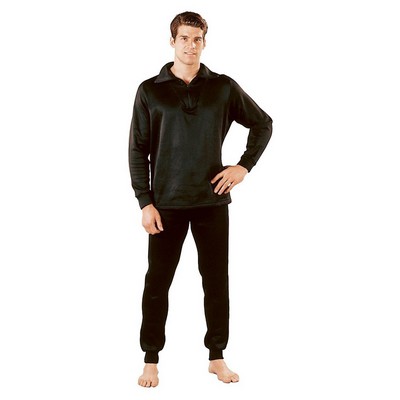 Black E.C.W.C.S. Polypropylene Zip Top Thermal Underwear (3XL)