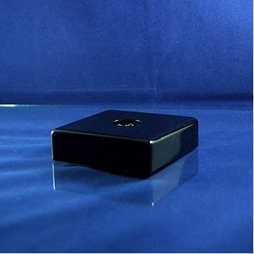 LED Lighted Gloss Black Wood Award Base (4.5"x4.5"x1")