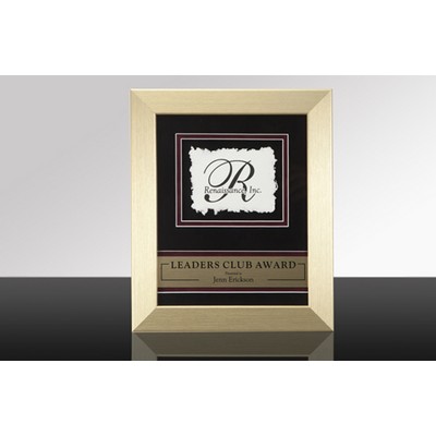 ARTISAN: Framed Handmade Paper Wall Award w/Gold Metallic Finish