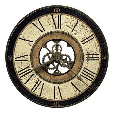 Howard Miller Brass Works oversized gallery wall clock