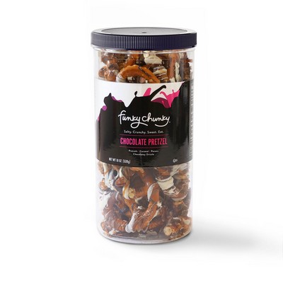 Funky Chunky Chocolate Pretzel 19oz Tall Canister