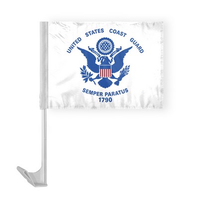 Coast Guard Car Flags 12x16 inch Economy