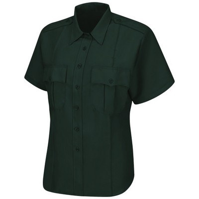 Horace Small - Men's Short Sleeve Zip-Front Sentry Dark Spruce Green Shirt