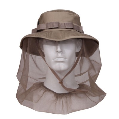 Khaki Boonie Hat w/ Mosquito Netting