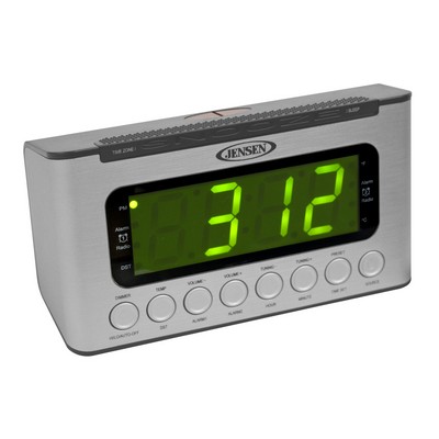 Jensen® AM/FM Dual Alarm Clock w/ Wave Sensor