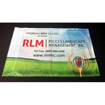 Golf Course Flag Custom - 300D Single Sided Print - Tube Sleeve.